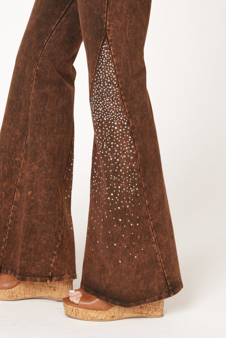 T-Party Crystal Inset Mineral Washed Yoga Pant CJ72375