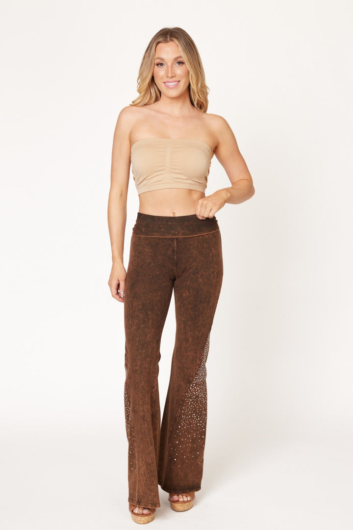 T-Party Crystal Inset Mineral Washed Yoga Pant CJ72375