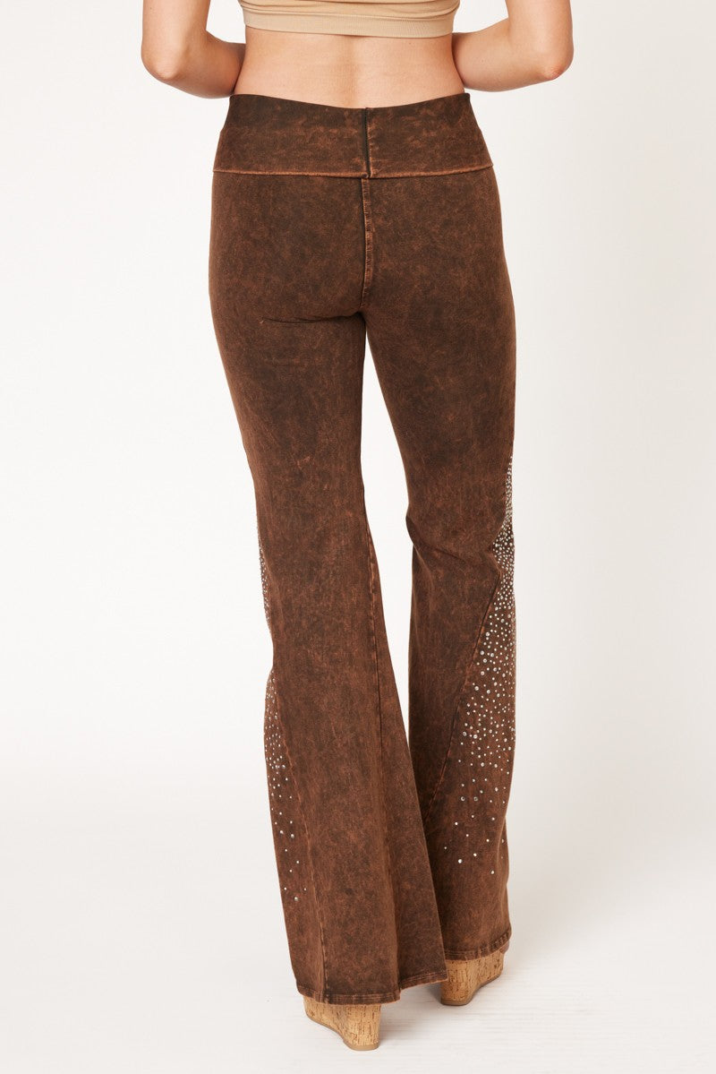 T-Party Crystal Inset Mineral Washed Yoga Pant CJ72375
