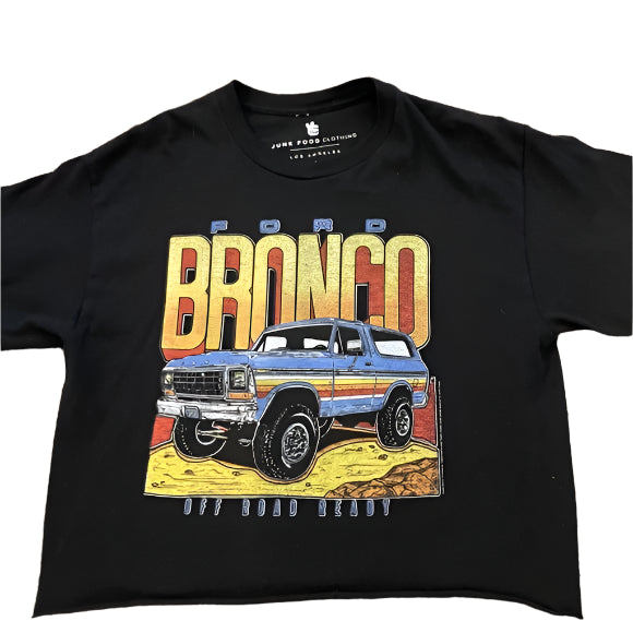 Off Road Ready BRONCO Tee Shirt by Junk Food Black
