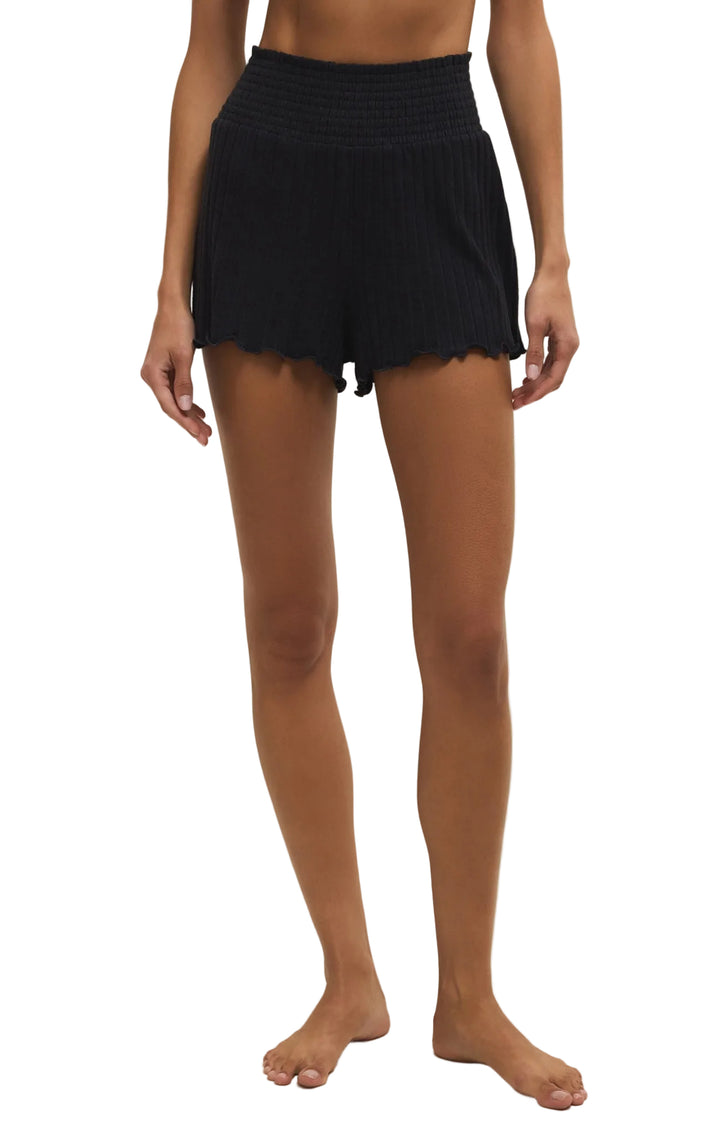 Z Supply Dawn Smocked Rib Shorts