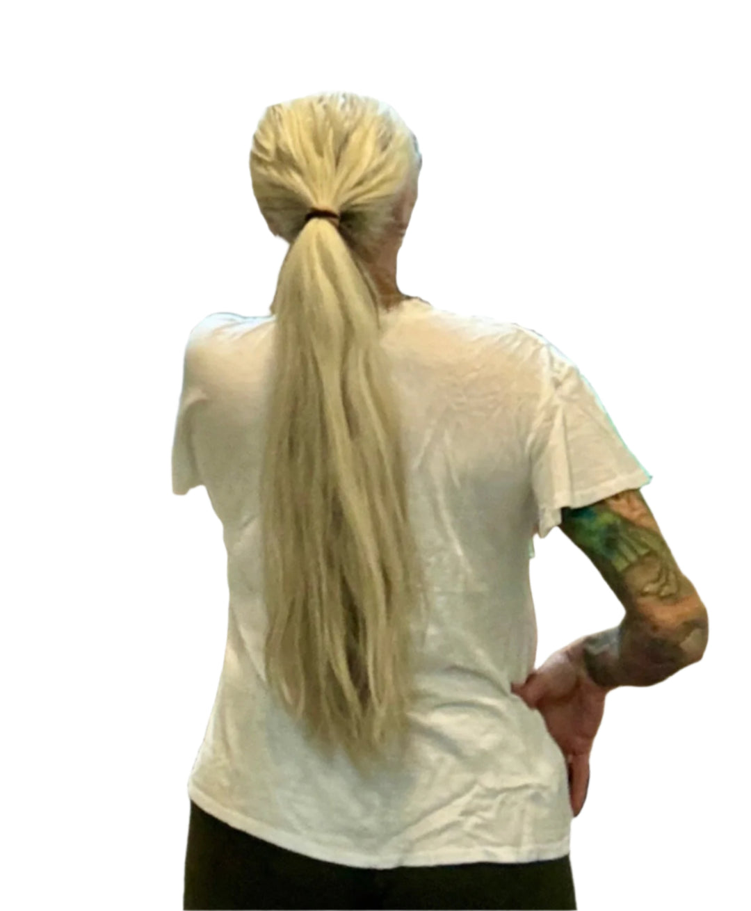 Rear TLA Flutter Sleeve V neck Tee