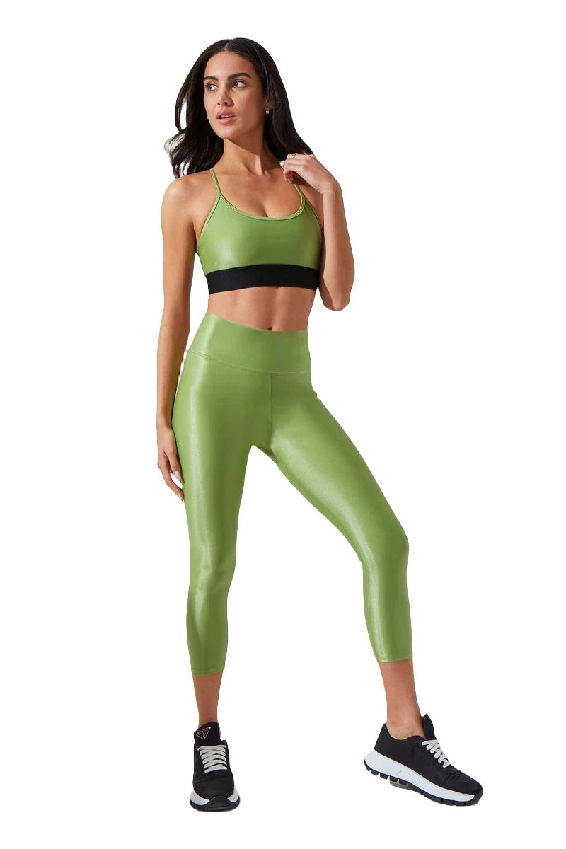 Noli Liquid Legging - Ivy - Front Full View