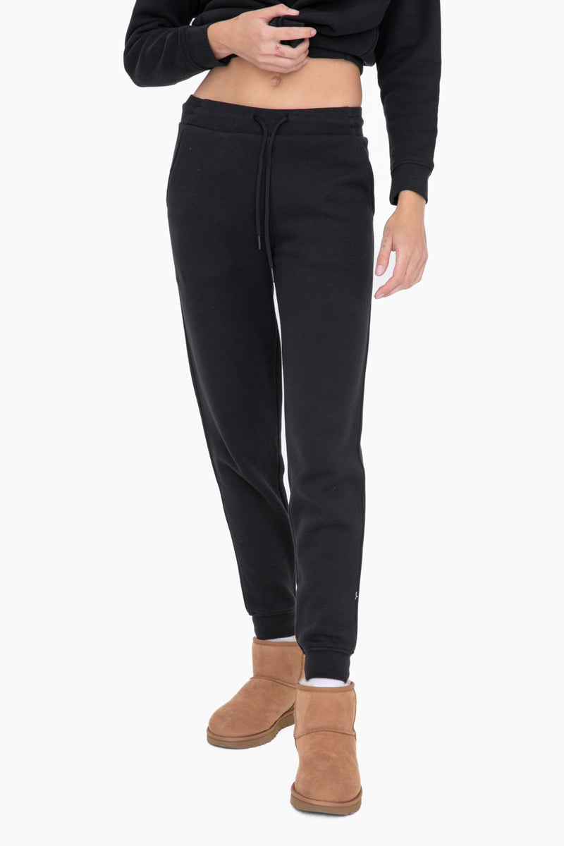 Mono B Solid Swoop Back Sweat Pant KP-A1141