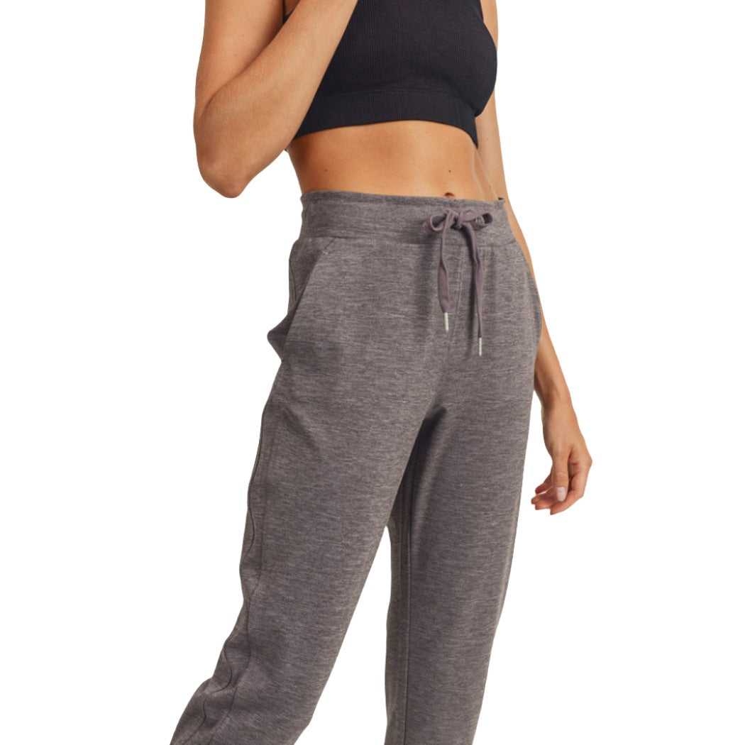 Mono B Pocket Sweat Pant KP11410 - Purple Pansy - Side View