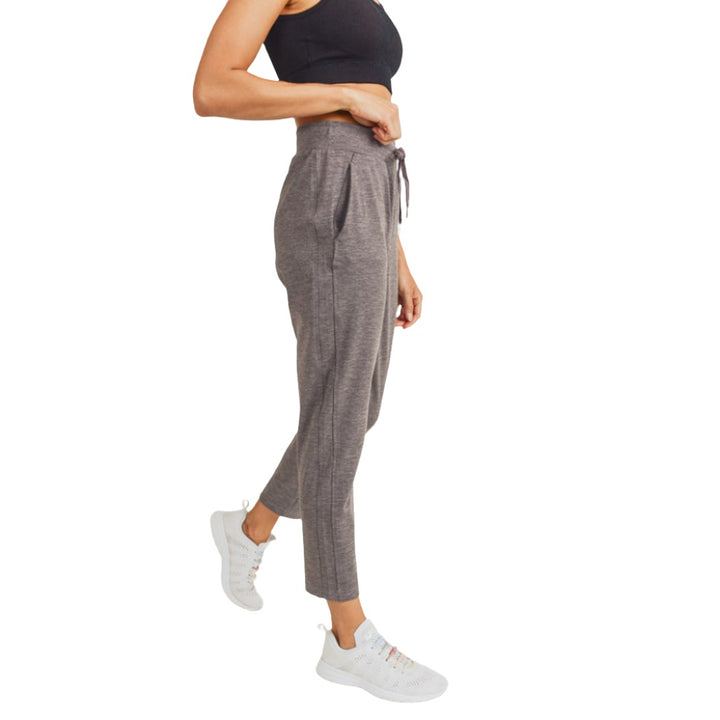 Mono B Pocket Sweat Pant KP11410 - Purple Pansy - Side View