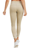 Mono B Skinny Fleece Joggers KP11576 - Natural - Back View