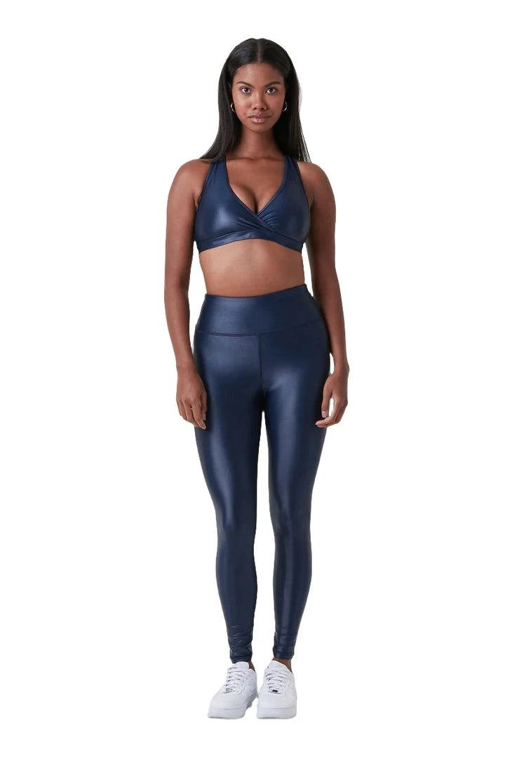Noli Liquid Legging - Navy - Front Full View2