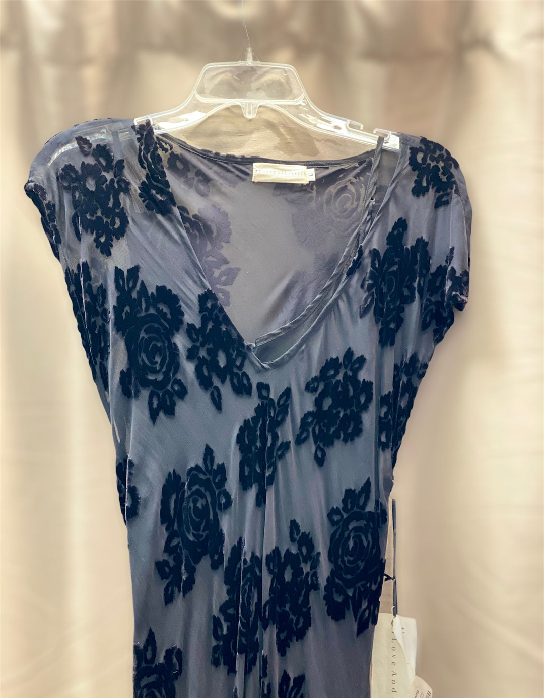 Johnny Was 4 Love and Liberty Sadie Velvet Bias Cut Maxi Dress