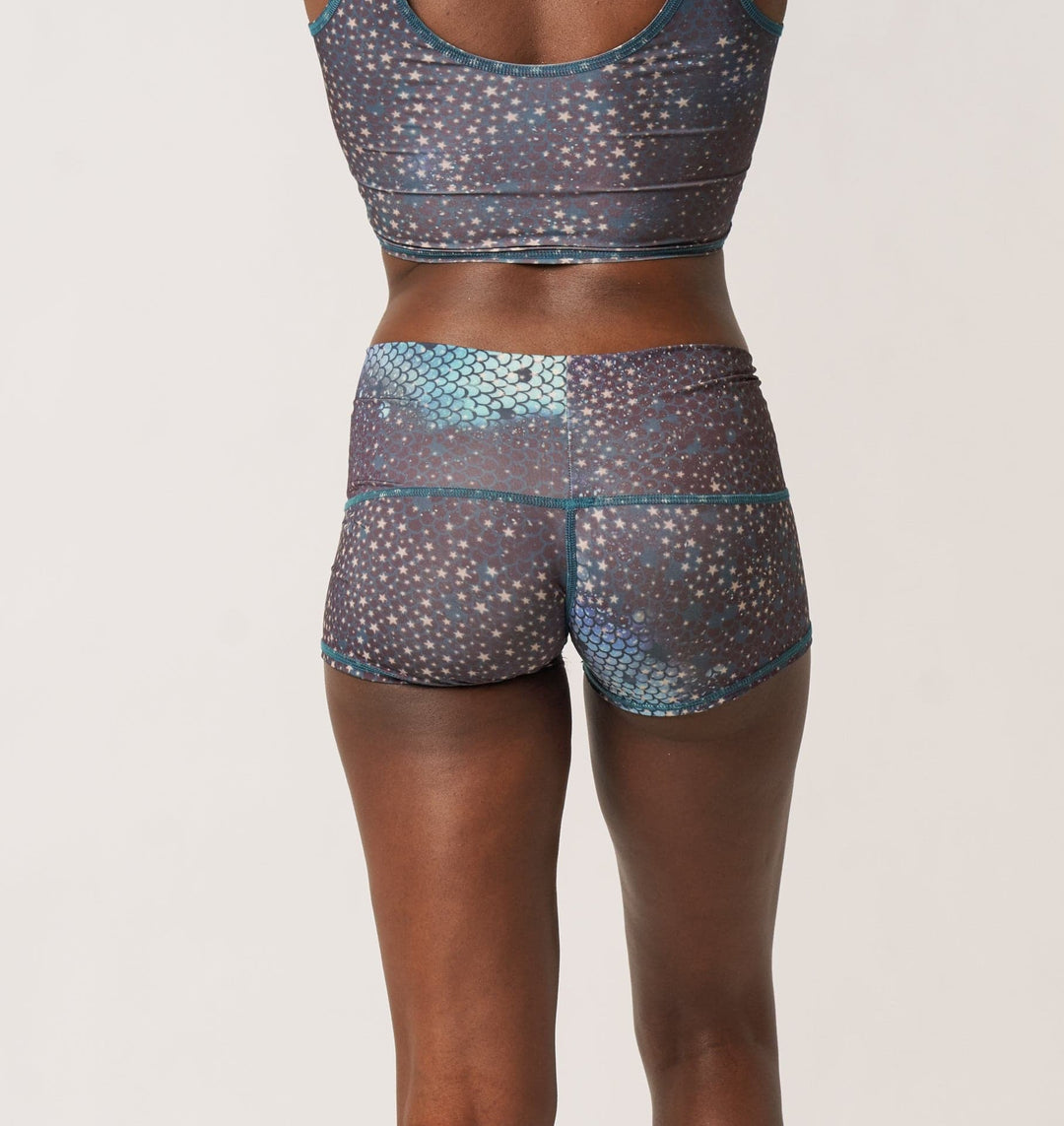 Mermaid Fairy Queen Teal Sun Shorts