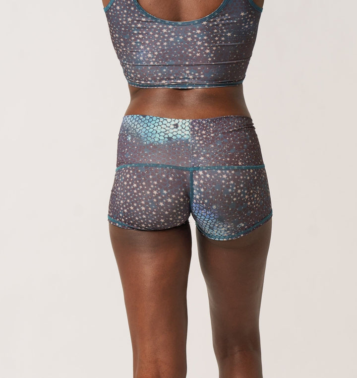 Mermaid Fairy Queen Teal Sun Shorts