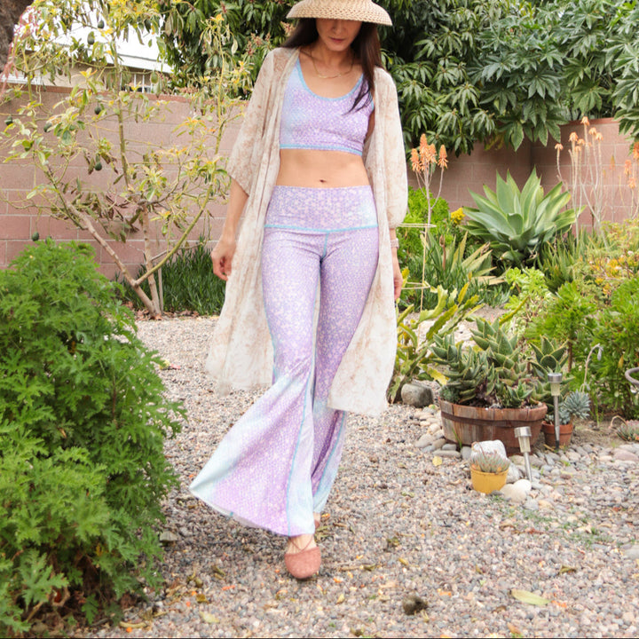 Mermaid Fairy Queen Lavender Crop Bell Bottom *Final Sale