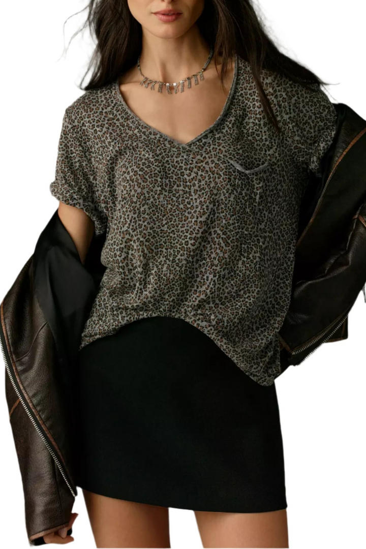 TLA Lars V-Neck Tee Shirt with Pocket Tee - Regular, Petite & Plus