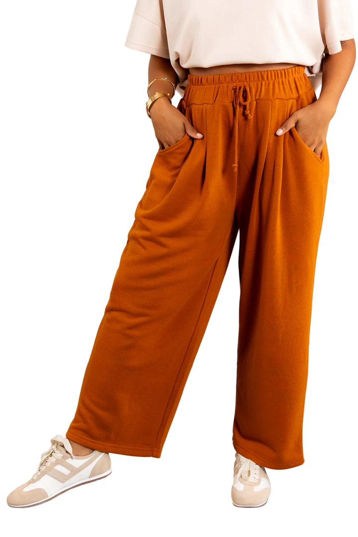 Mono B Dune Drift Wide Leg Loose Pants KP5492