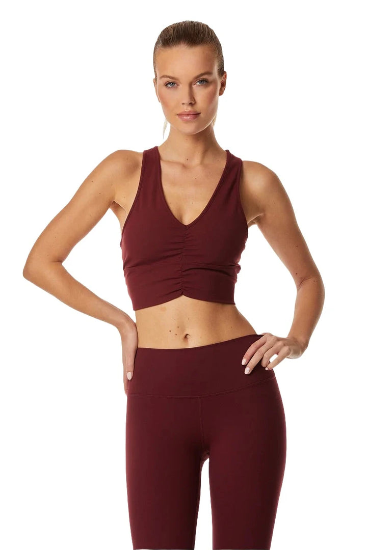 Noli Yoga Limitless Bra - Pinot - Front View