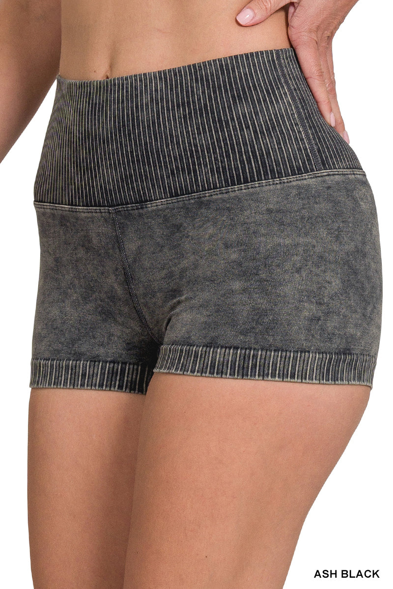 Zenana Seamless High Waisted Shorts NPW-6120