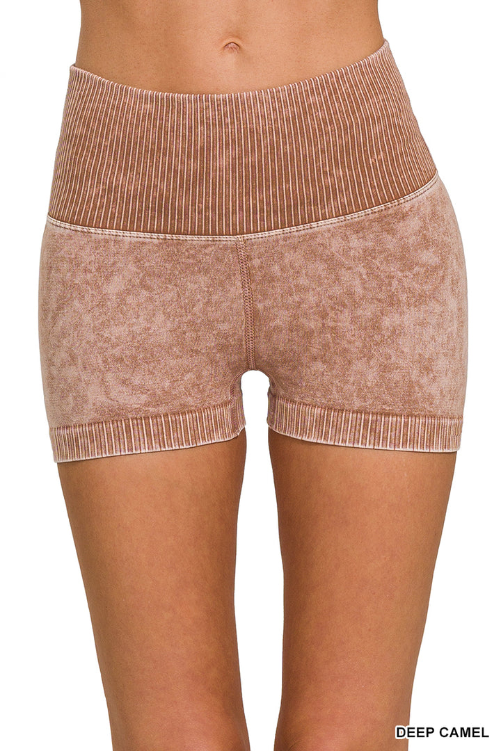 Zenana Seamless High Waisted Shorts NPW-6120