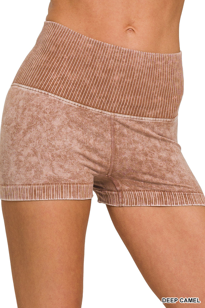 Zenana Seamless High Waisted Shorts NPW-6120