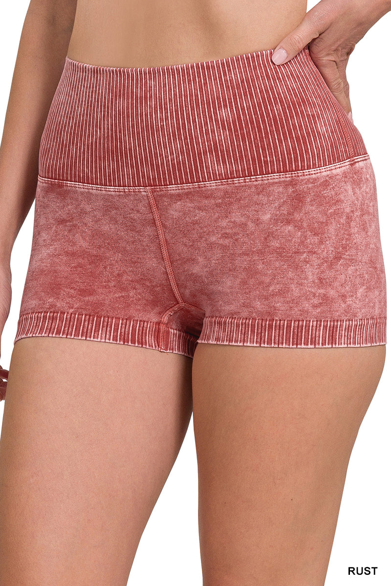 Zenana Seamless High Waisted Shorts NPW-6120