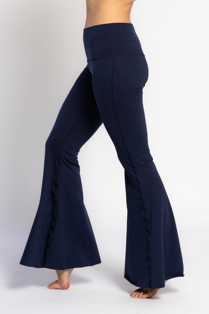 Solid Navy Crop Bell Bottom ♡
