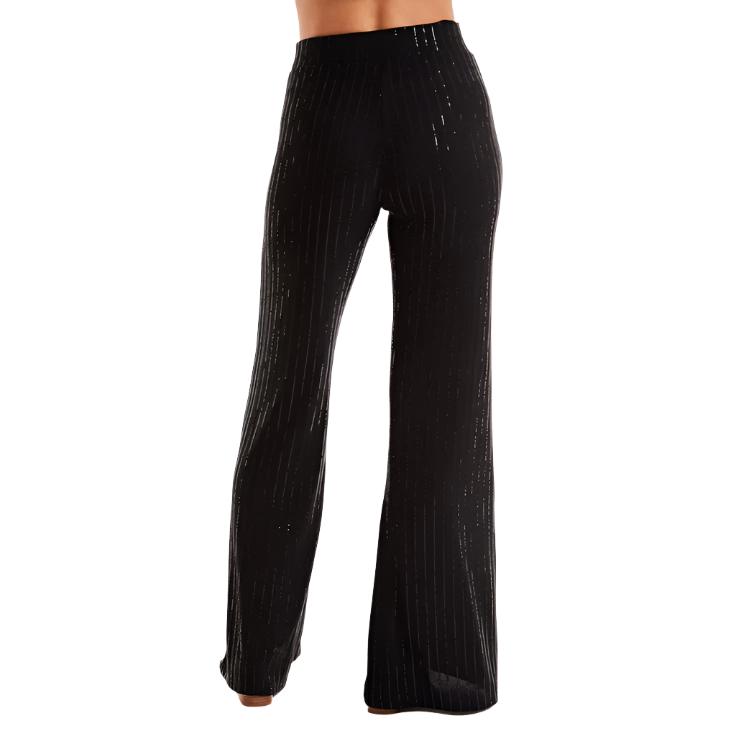 Noli Amalfi Embellished Pants Black Metallic