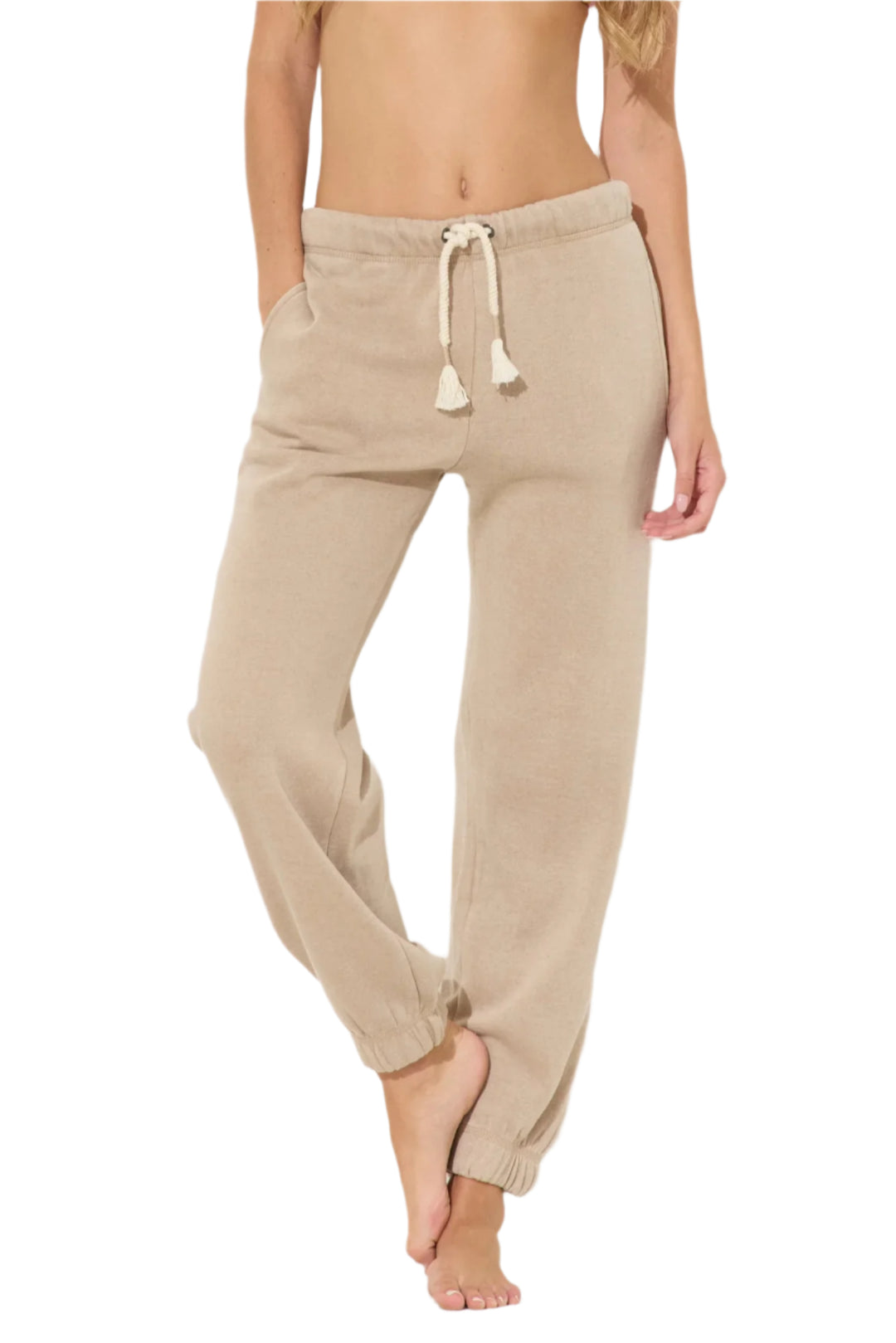 Vintage Havana/Ocean Drive Burn Out Sweatpants Sand with Pockets OD1498