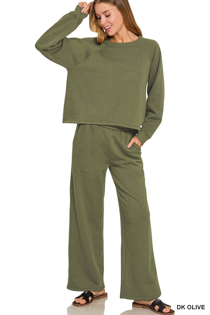 Zenana Fleece Active Sweat Set OTOP-4338