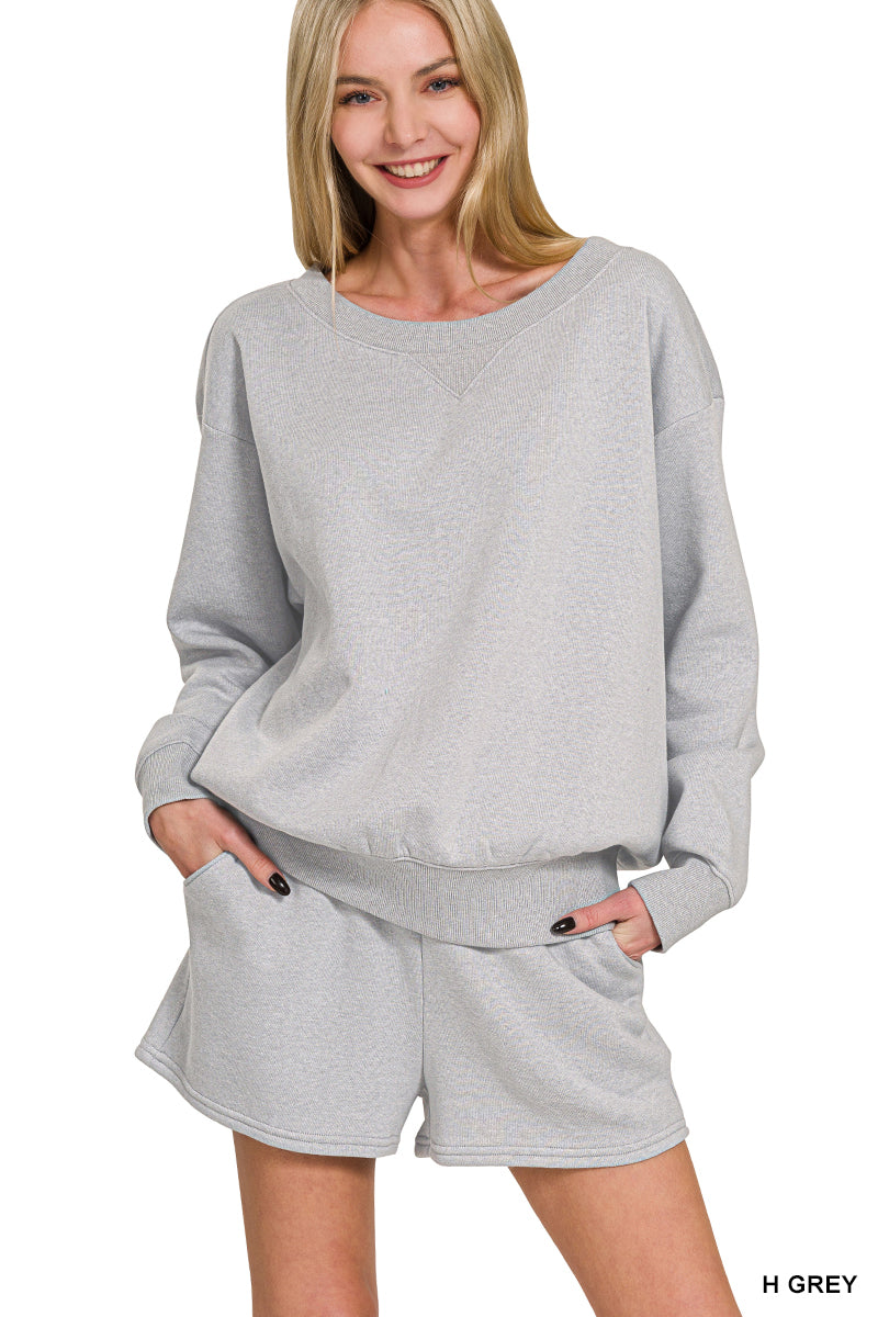 Zenana Fleece Active Short Set OTOP-4379