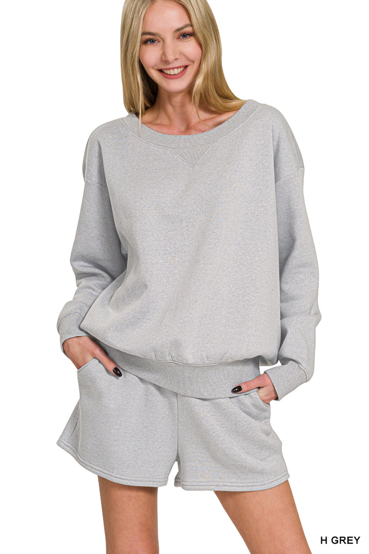 Zenana Fleece Active Short Set OTOP-4379