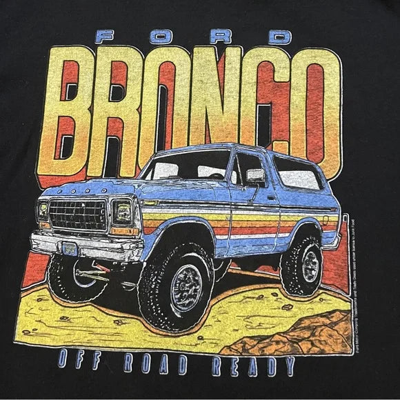 Off Road Ready BRONCO Tee Shirt by Junk Food Black