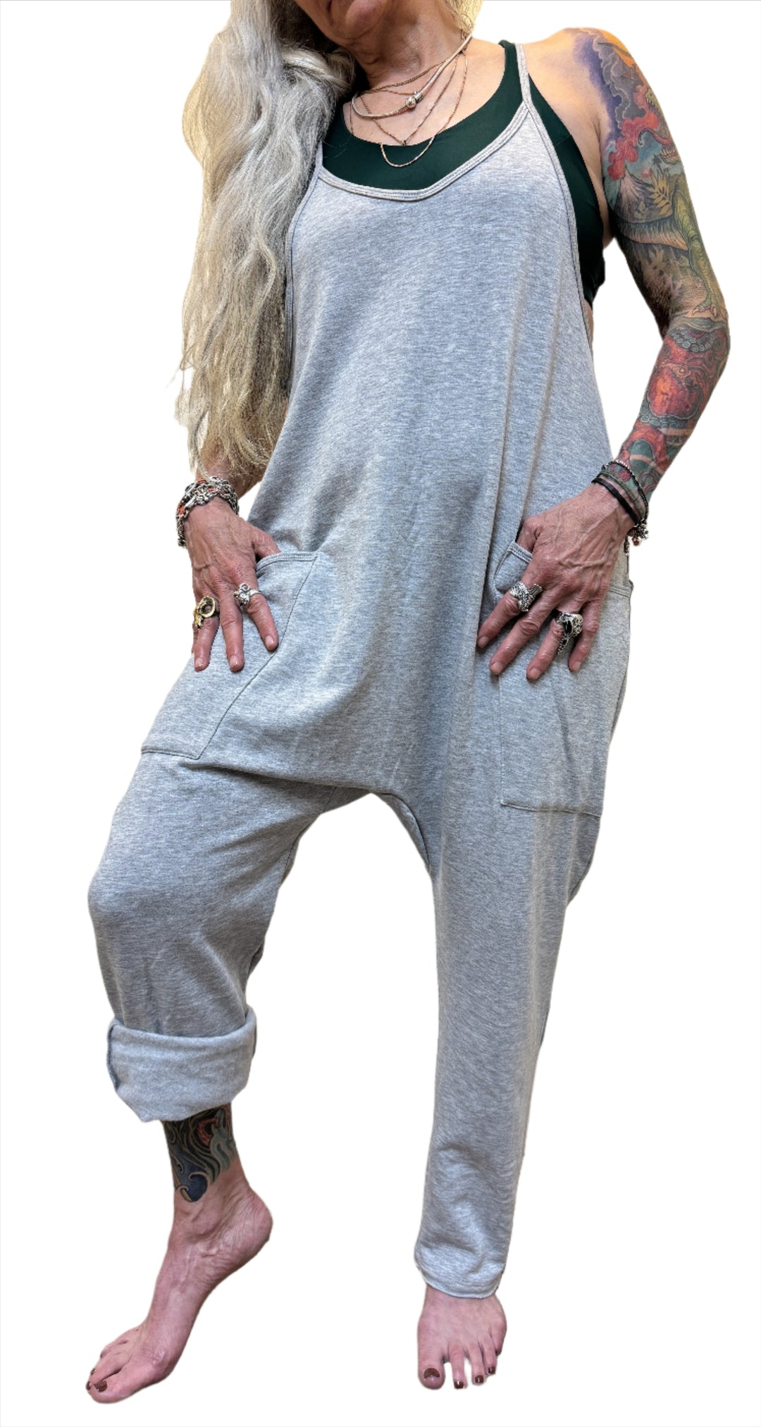 Onzie Fleece Jumper Heather Grey