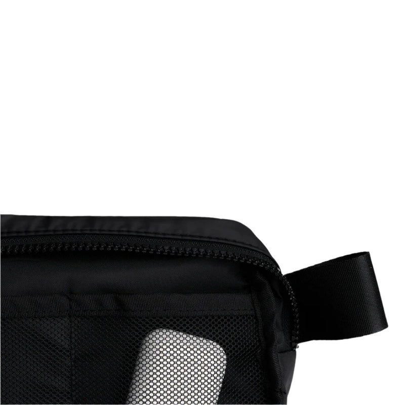 Quinn Belt Bag Matte Black unzipped inside