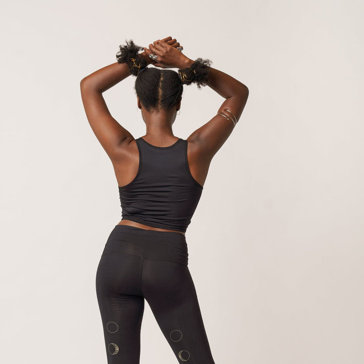 Solid Black Mermaid Tank