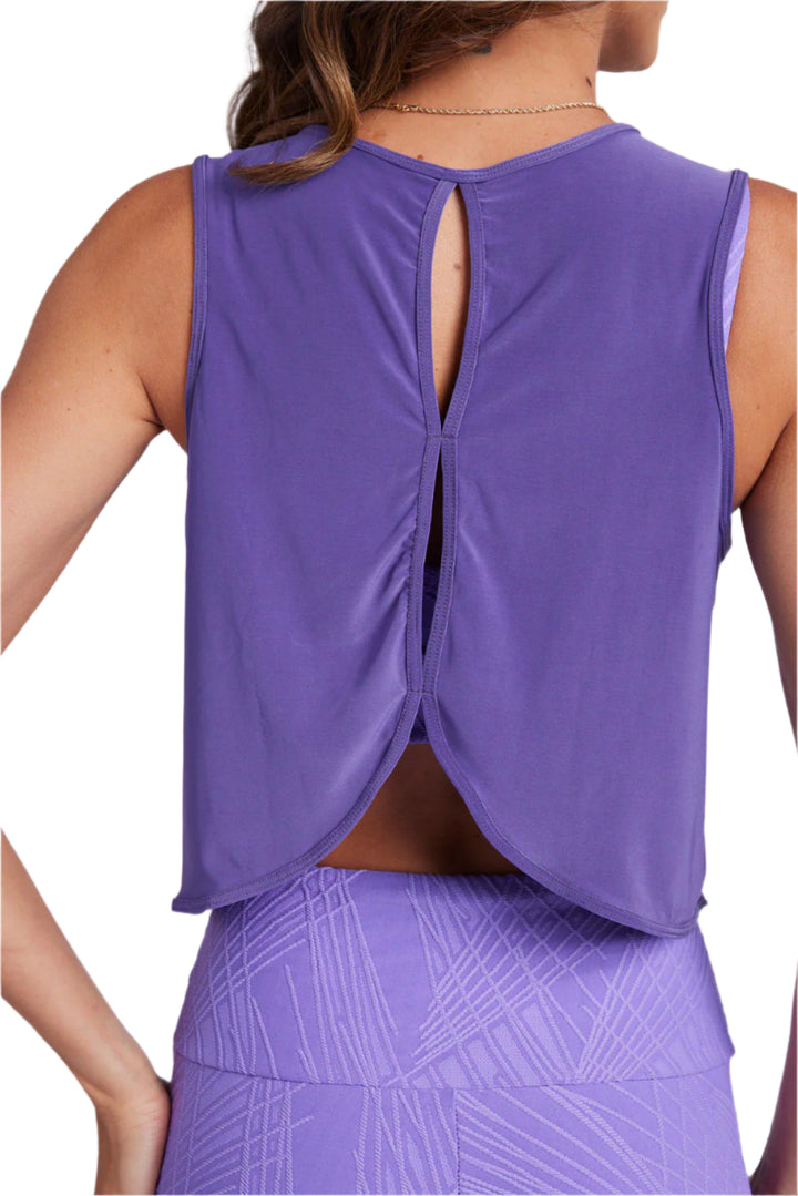 Onzie Flow Runners Tank -  Purple - Back View