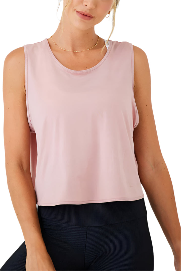 Onzie Flow Runners Tank -  Rosy Cheeks - Front View