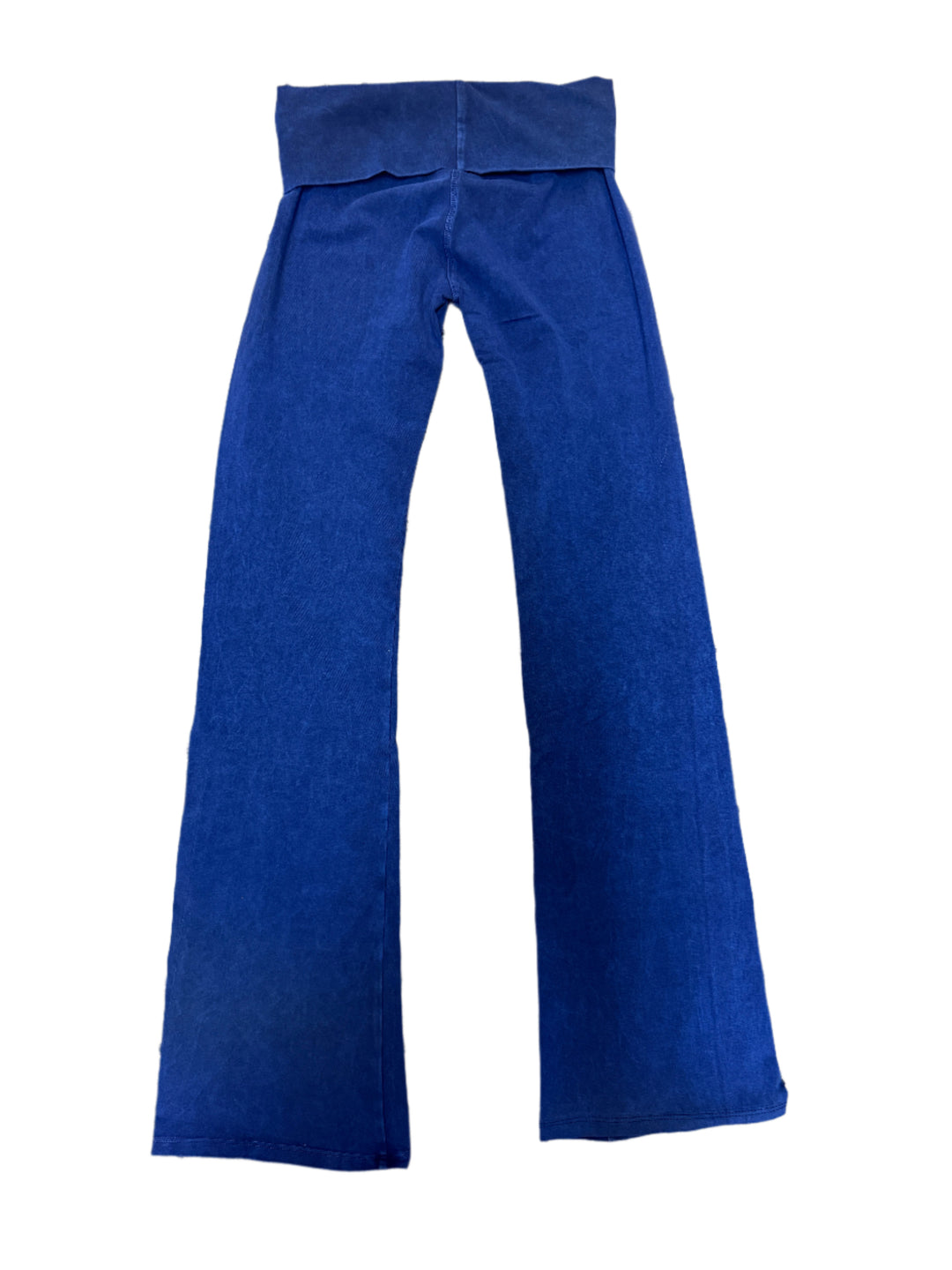 T-Party Fold Over MINERAL WASHED BOOTCUT Yoga Pants CJ7477