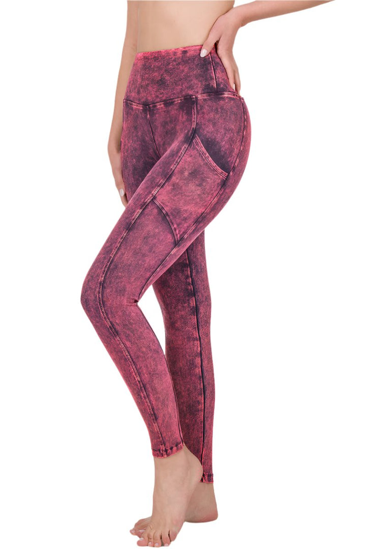 Zenana Mineral Wash Pocket Legging SP-80077