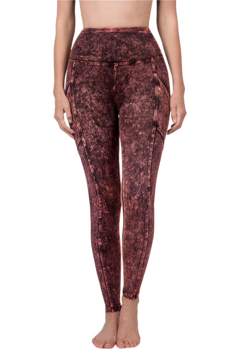 Zenana Mineral Wash Pocket Legging SP-80077