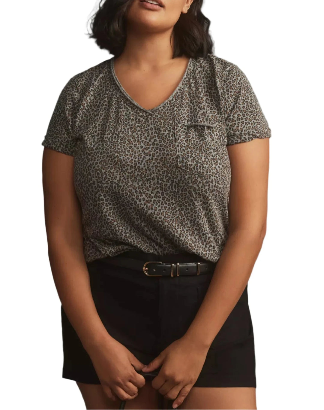 TLA Lars V-Neck Tee Shirt with Pocket Tee - Regular, Petite & Plus