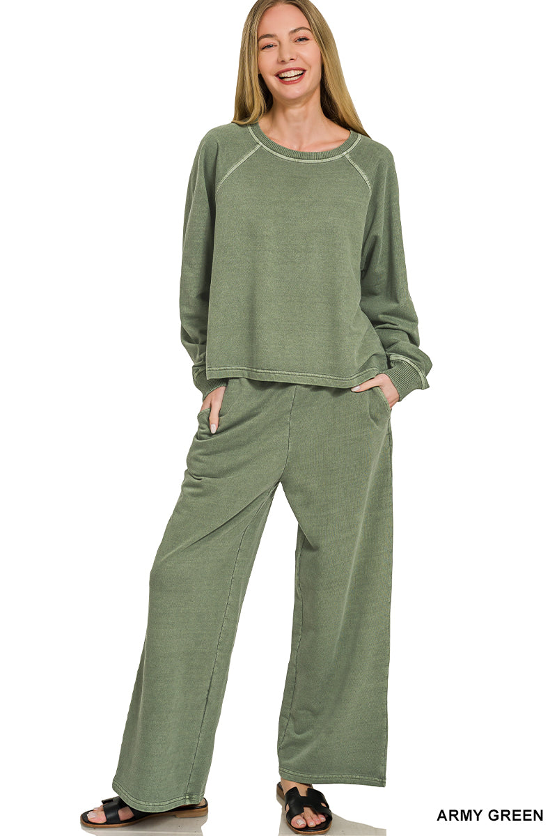 Zenana 100% Cotton Active Sweat Set TWPW-5301