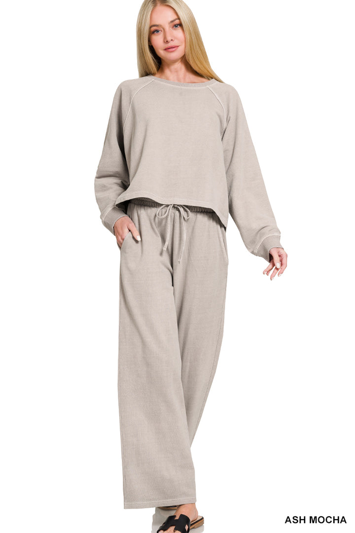 Zenana 100% Cotton Active Sweat Set TWPW-5301