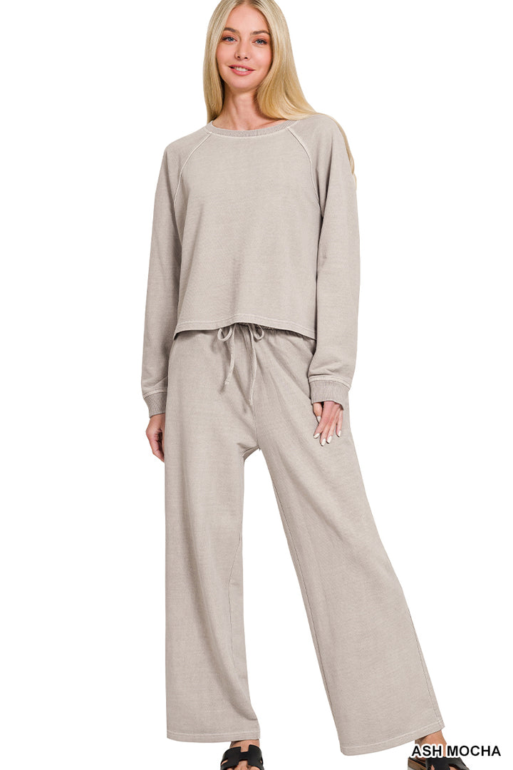 Zenana 100% Cotton Active Sweat Set TWPW-5301