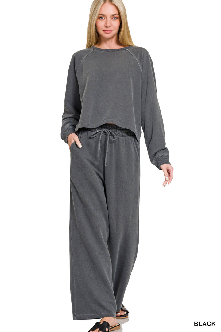 Zenana 100% Cotton Active Sweat Set TWPW-5301
