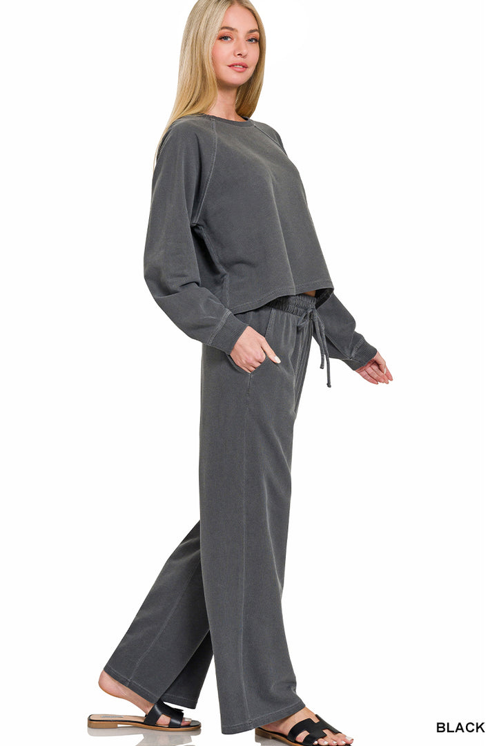 Zenana 100% Cotton Active Sweat Set TWPW-5301
