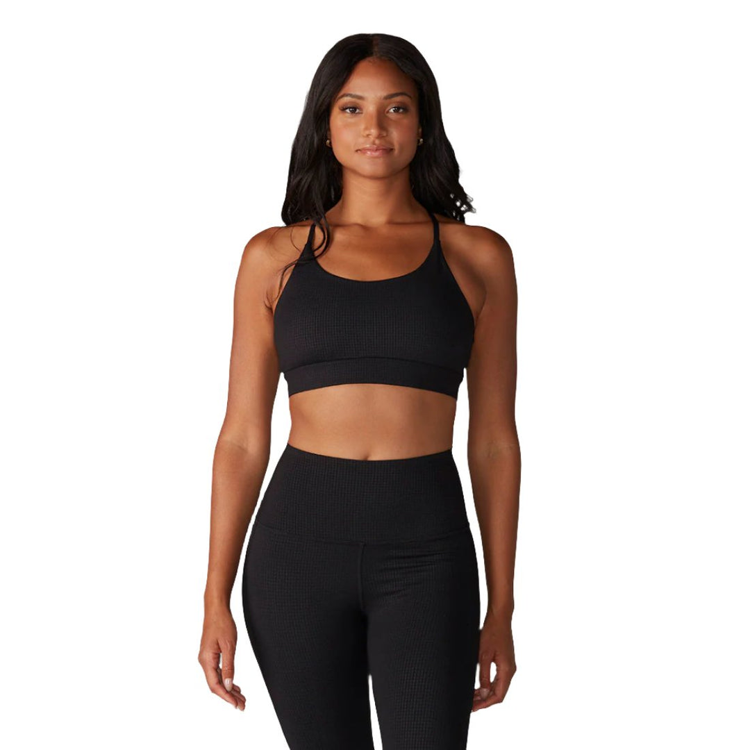 Tavi Active Bra Ebony Waffle Front Shot