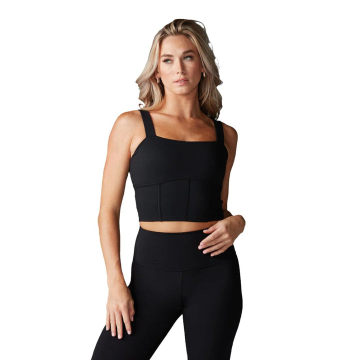 Tavi Active Longline Bra Ebony Front