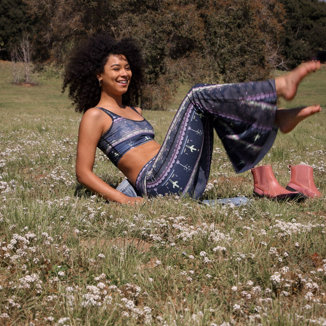 Wild and Free Crop Bell Bottom *Final Sale