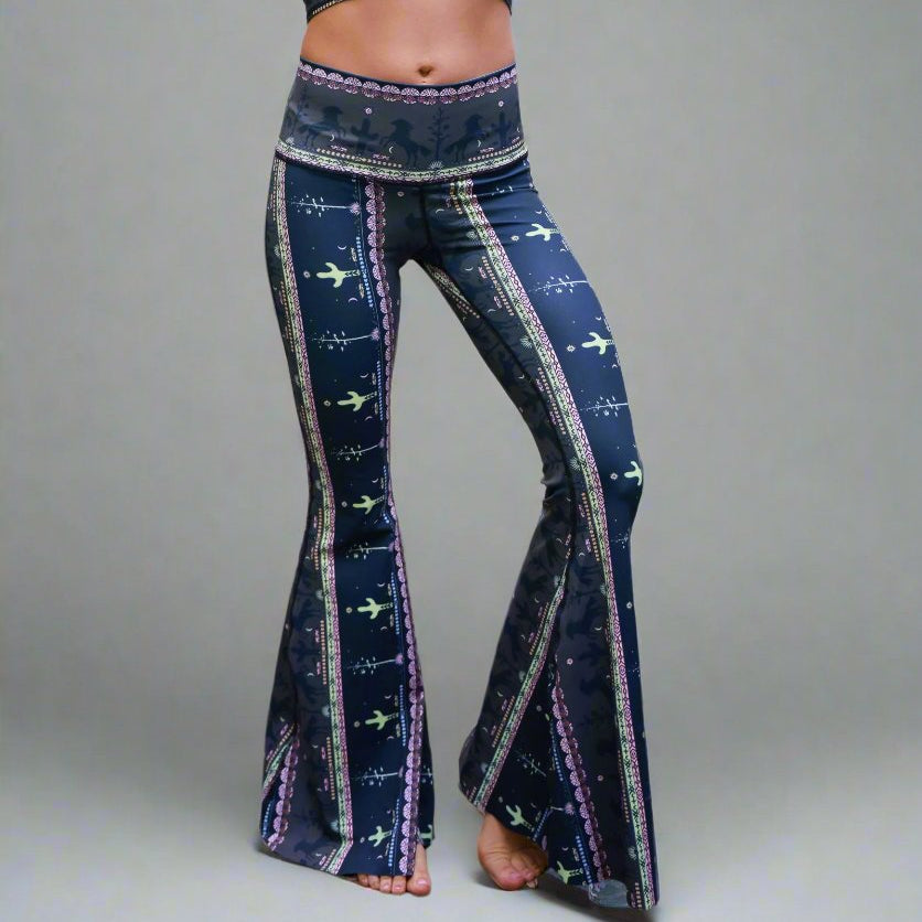 Wild and Free Crop Bell Bottom *Final Sale