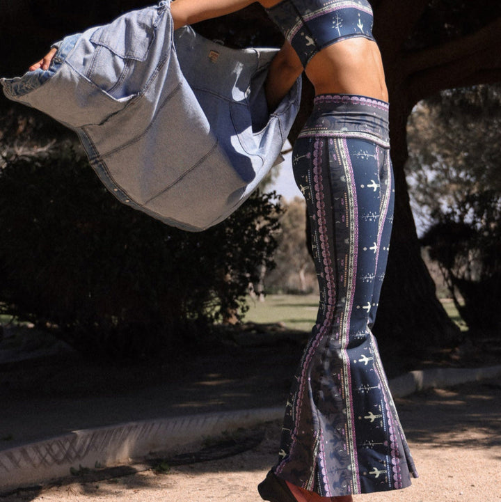 Wild and Free Crop Bell Bottom *Final Sale