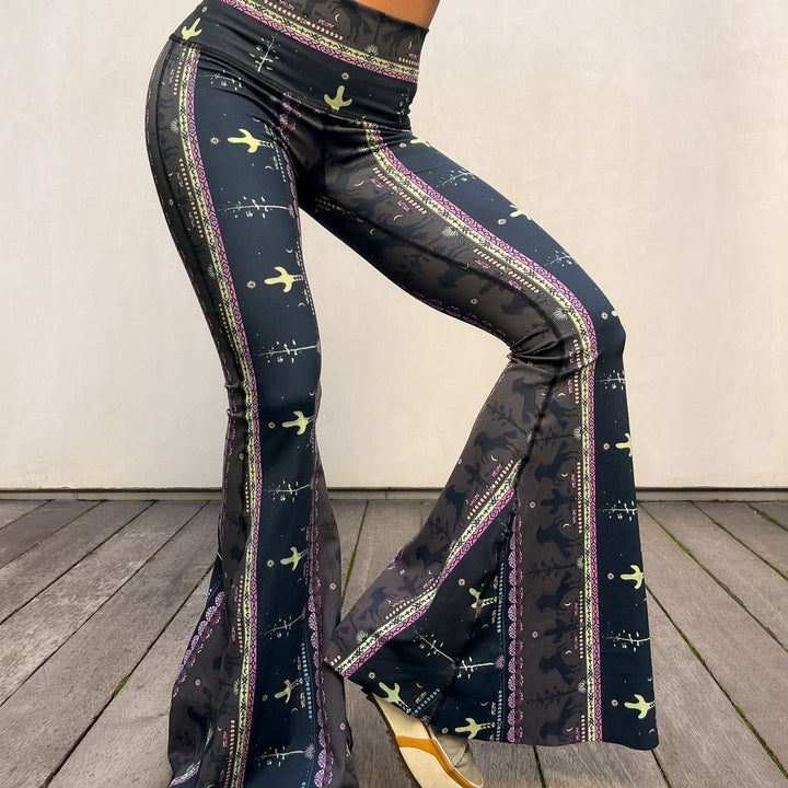 Wild and Free Crop Bell Bottom *Final Sale